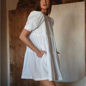 White XL babydoll dress